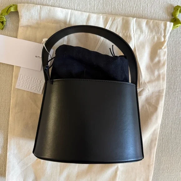 Destree Black Leather Bag Passementerie Rope Detail - Picture 3 of 5